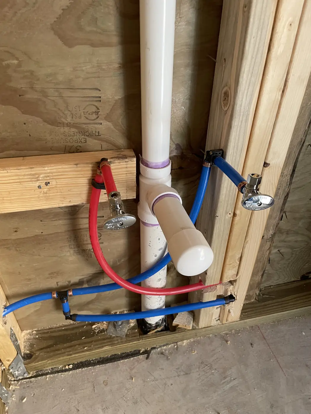 New PEX supply lines